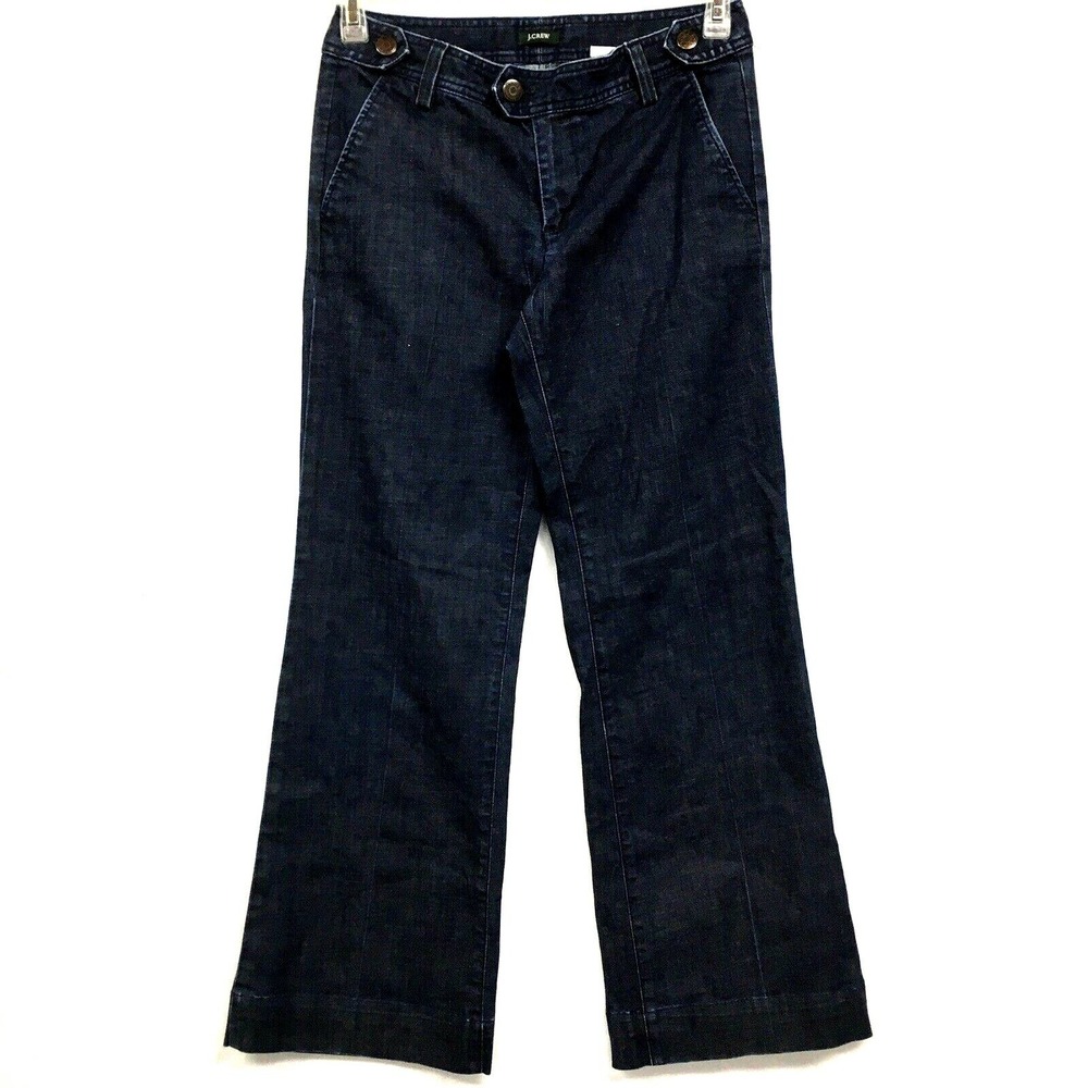 J.CREW Women 29 Bootcut Jeans Dark Indigo Mid Rise 92871 Denim